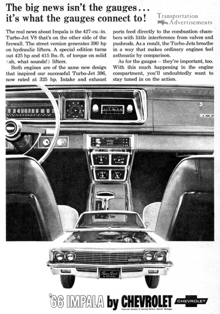 1966 Chevy Impala Advertisement