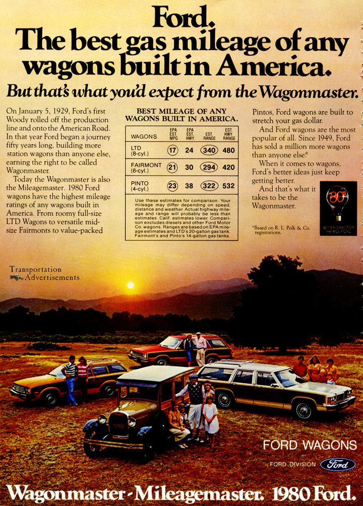 1980 Ford Wagons advertisement