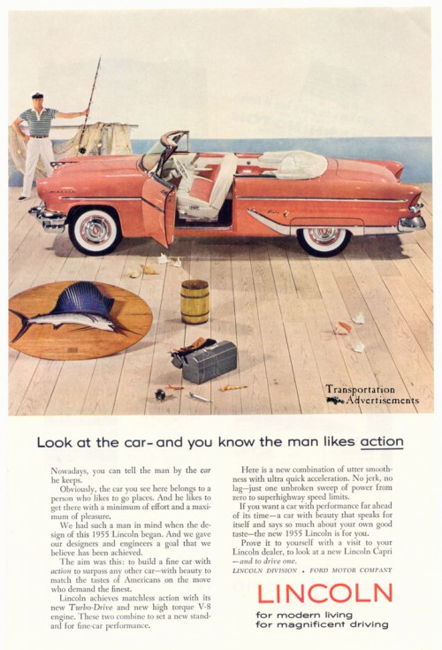 1955 Lincoln Capri ad