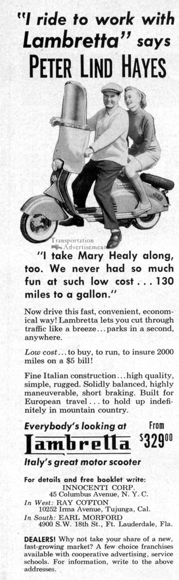 1973 Lambretta Motor Scooter ad