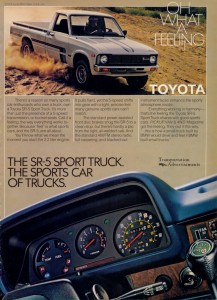 1980 Toyota SR-5 Sport Truck advertisement