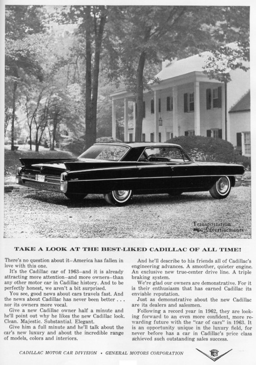 1963 Cadillac advertisement