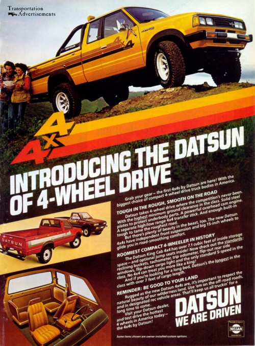 1980 Datsun Truck advertisement