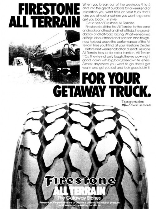 1980 Firestone All Terrain Tires